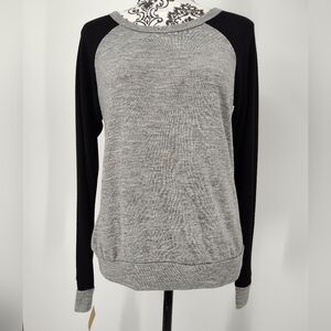 Forever 21 Heather Gray Raglan Sweater Women's Size Large